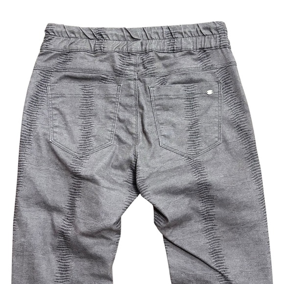 Bevy Flog Shely Pants Grey Black Drawstring Elastic Waist Pull-on Size 29 - Picture 4 of 7